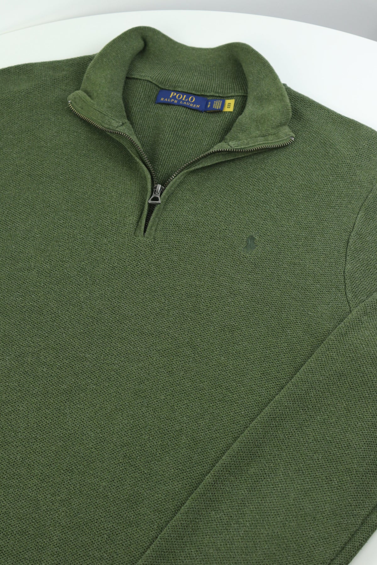 Ralph Lauren trui met kwart rits - M