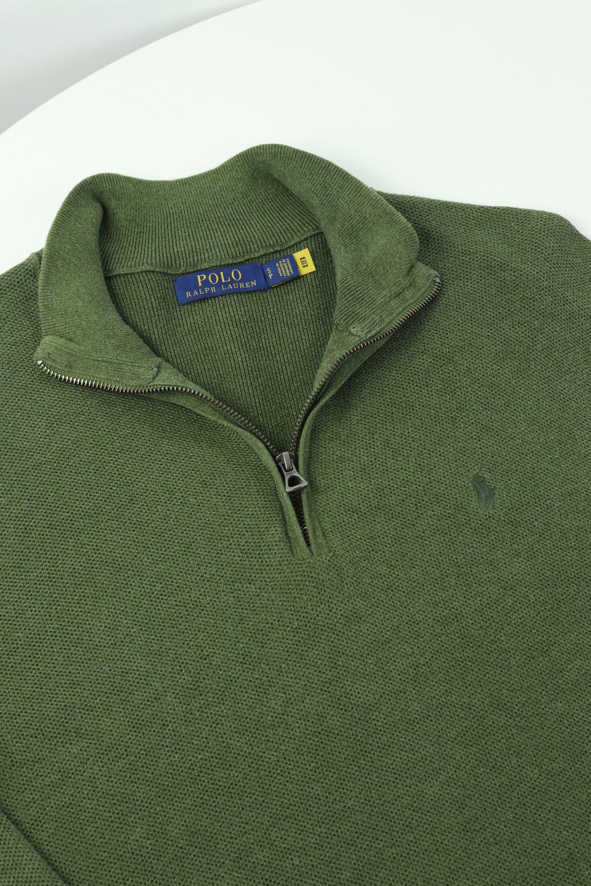 Ralph Lauren trui met kwart rits - M