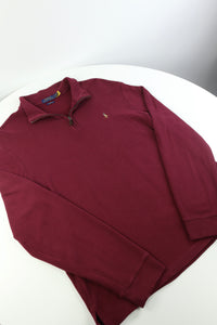 Ralph Lauren trui met kwart rits - L