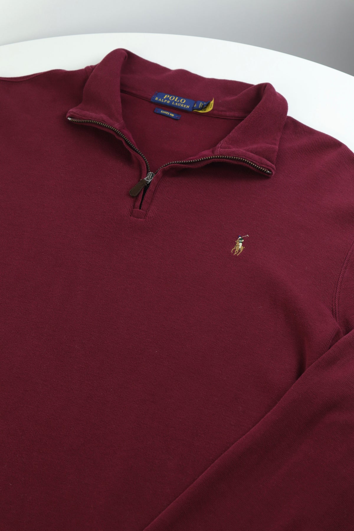 Ralph Lauren trui met kwart rits - L