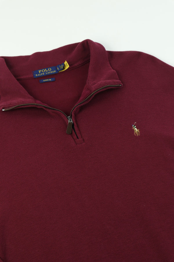 Ralph Lauren trui met kwart rits - L