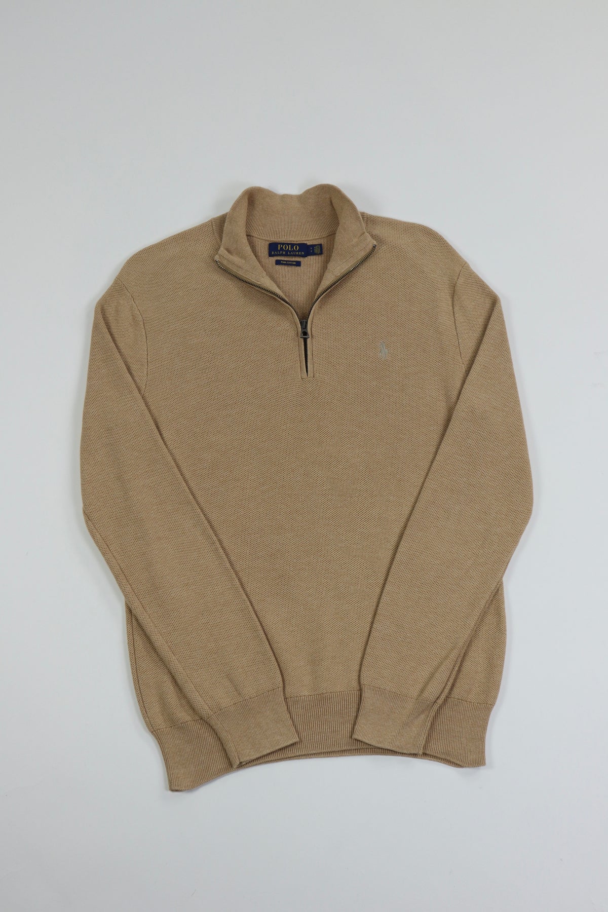 Ralph Lauren trui met kwart rits - S