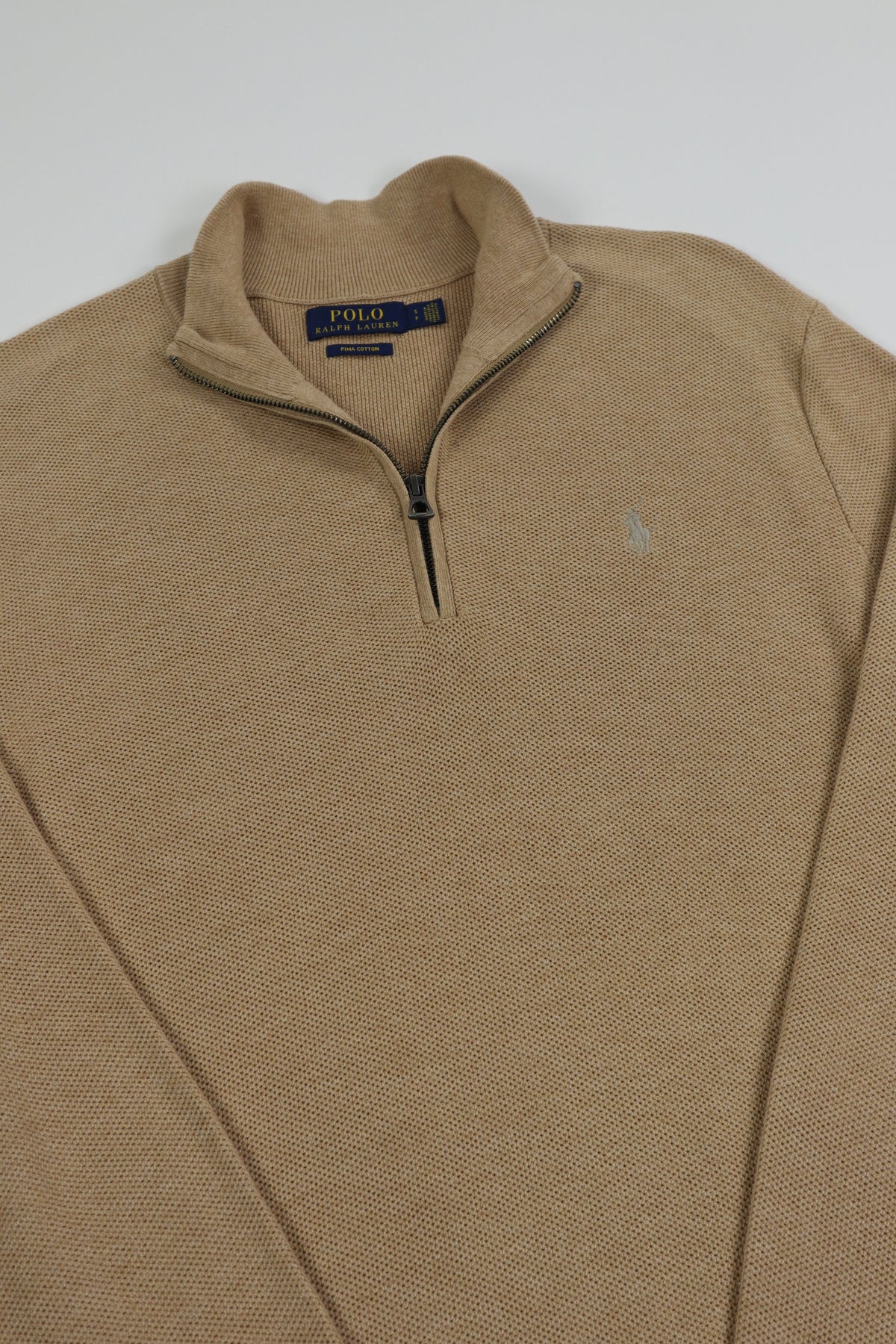 Ralph Lauren trui met kwart rits - S