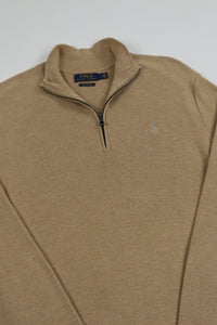 Ralph Lauren trui met kwart rits - S