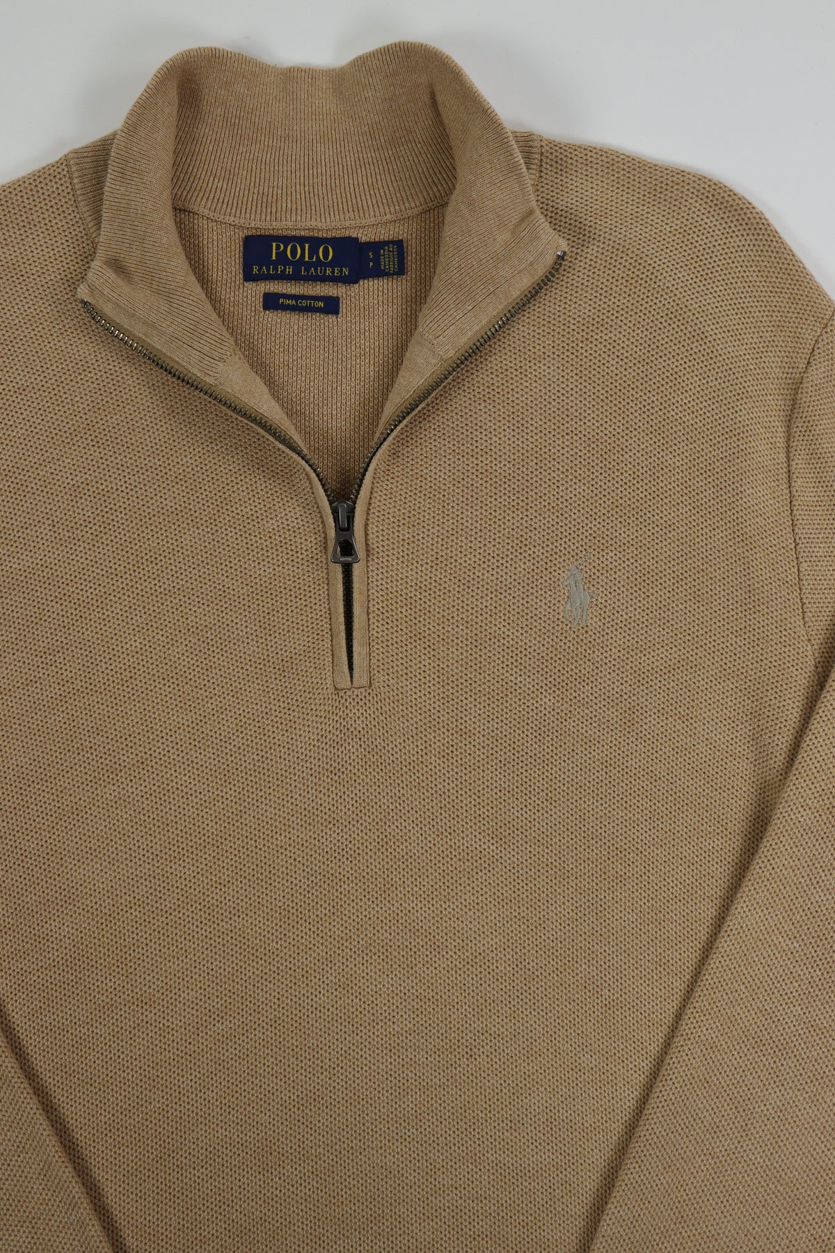 Ralph Lauren trui met kwart rits - S