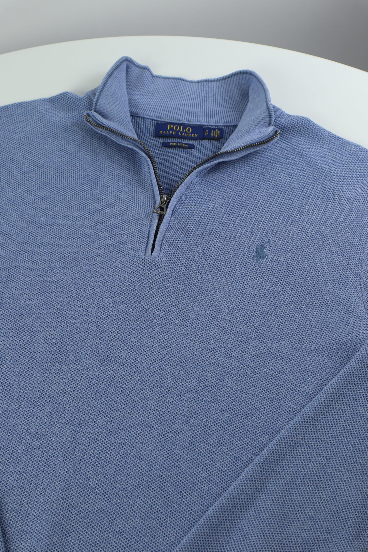 Ralph Lauren trui met kwart rits - S