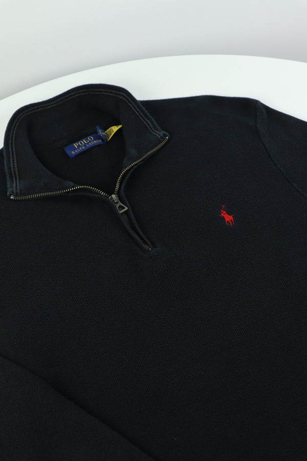 Ralph Lauren trui met kwart rits - M