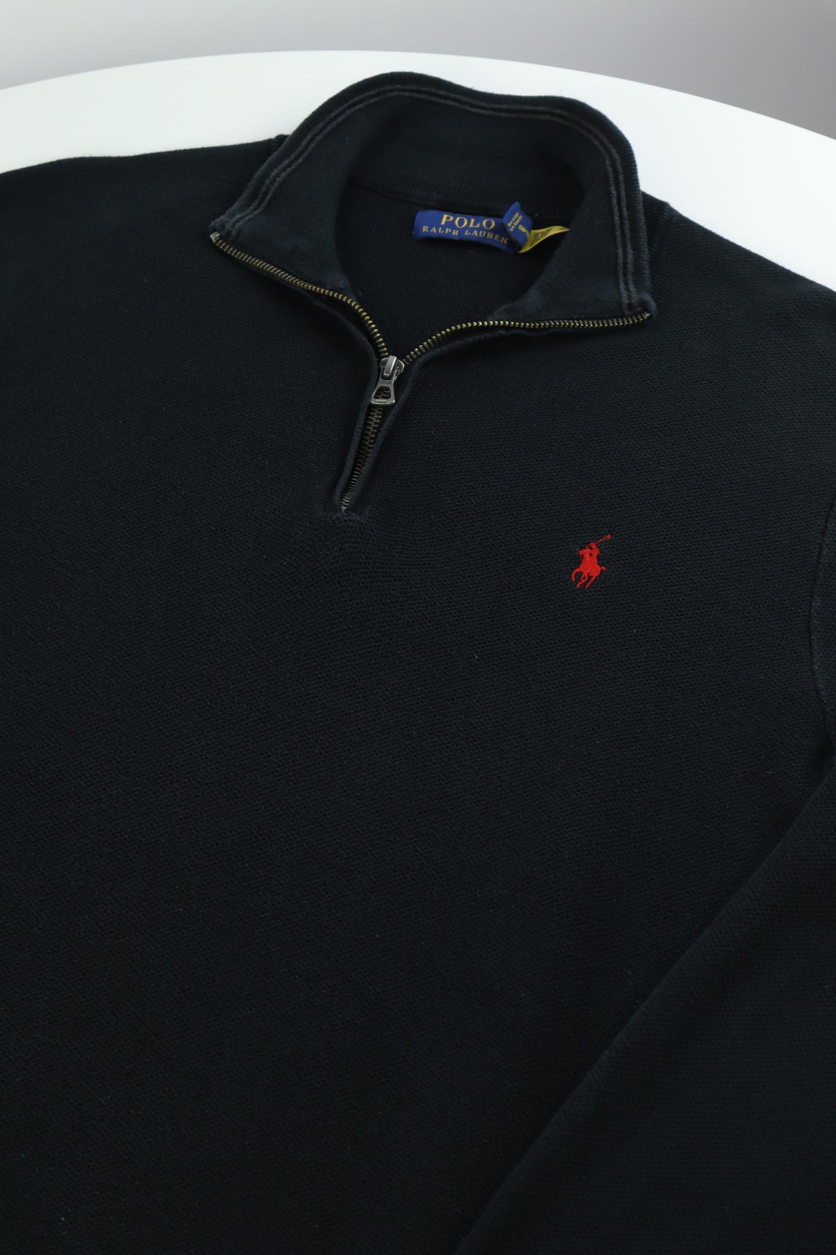 Ralph Lauren trui met kwart rits - M