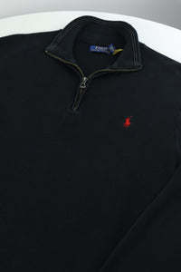 Ralph Lauren trui met kwart rits - M