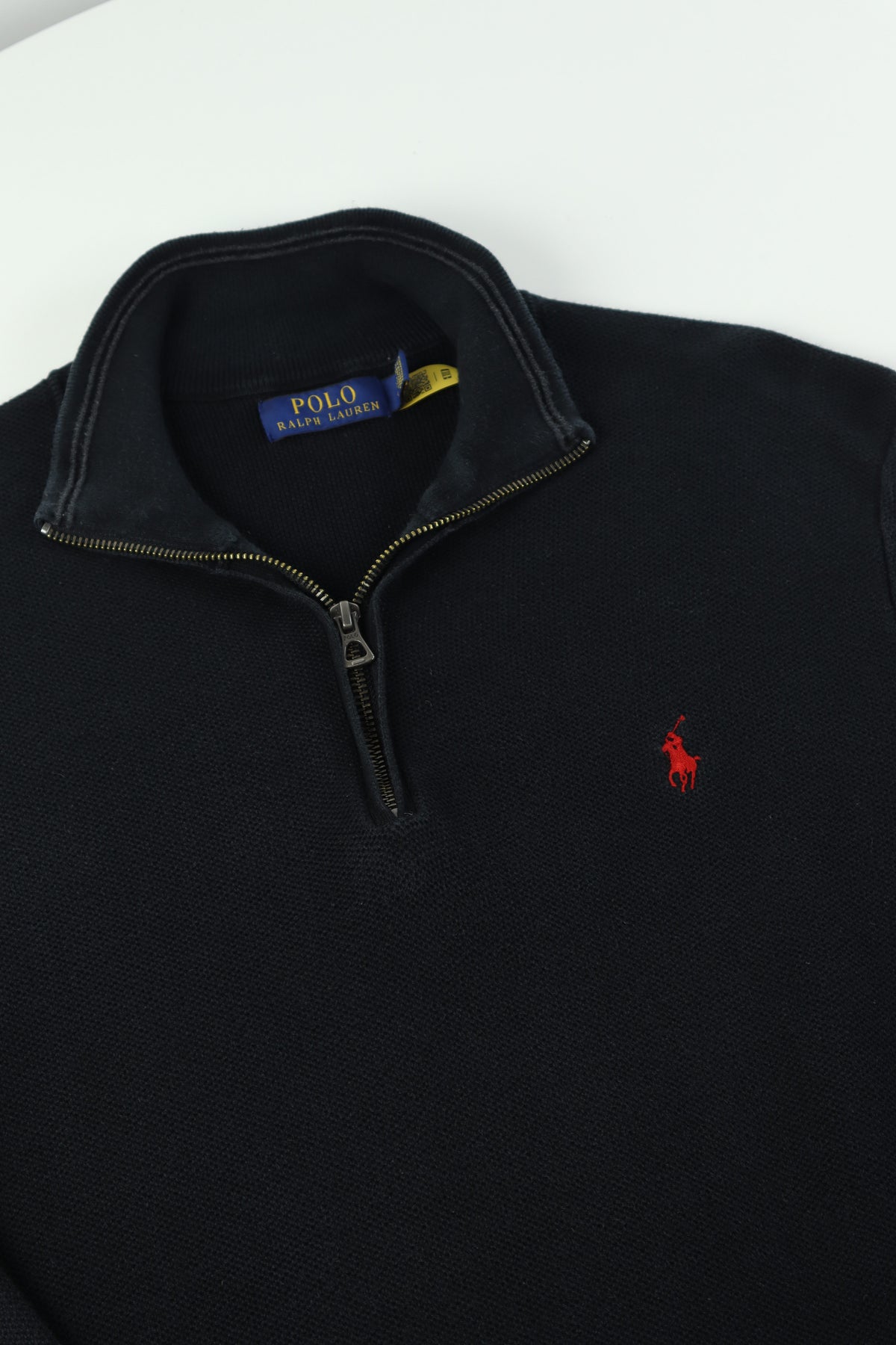 Ralph Lauren trui met kwart rits - M