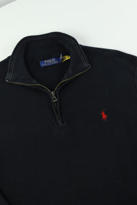 Ralph Lauren trui met kwart rits - M