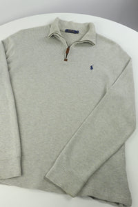 Ralph Lauren trui met kwart rits - M