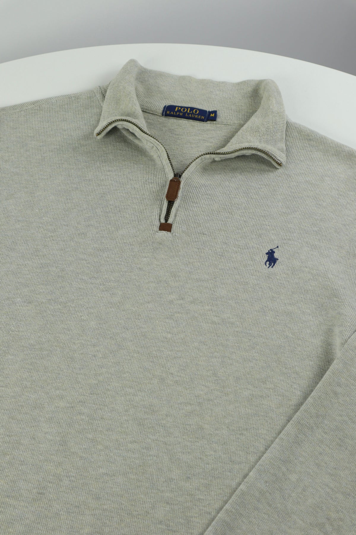 Ralph Lauren trui met kwart rits - M
