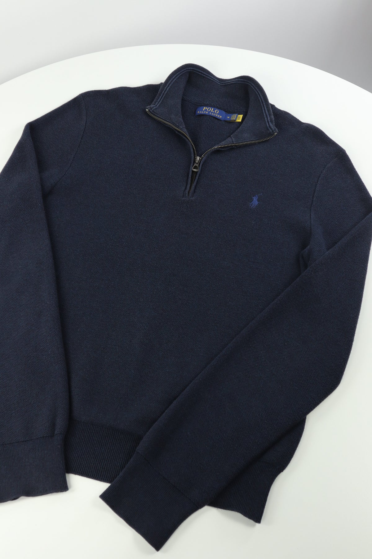 Ralph Lauren trui met kwart rits - M
