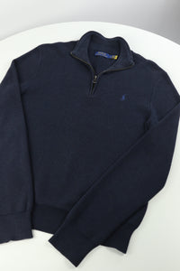 Ralph Lauren trui met kwart rits - M