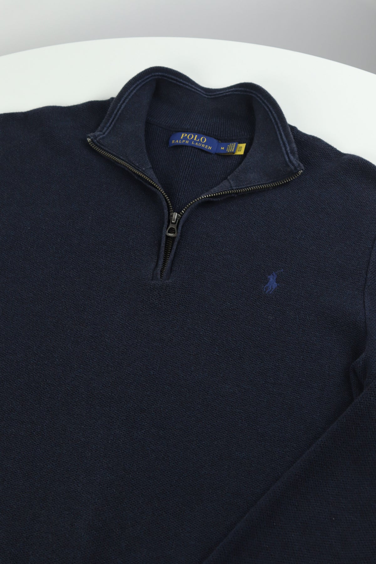 Ralph Lauren trui met kwart rits - M