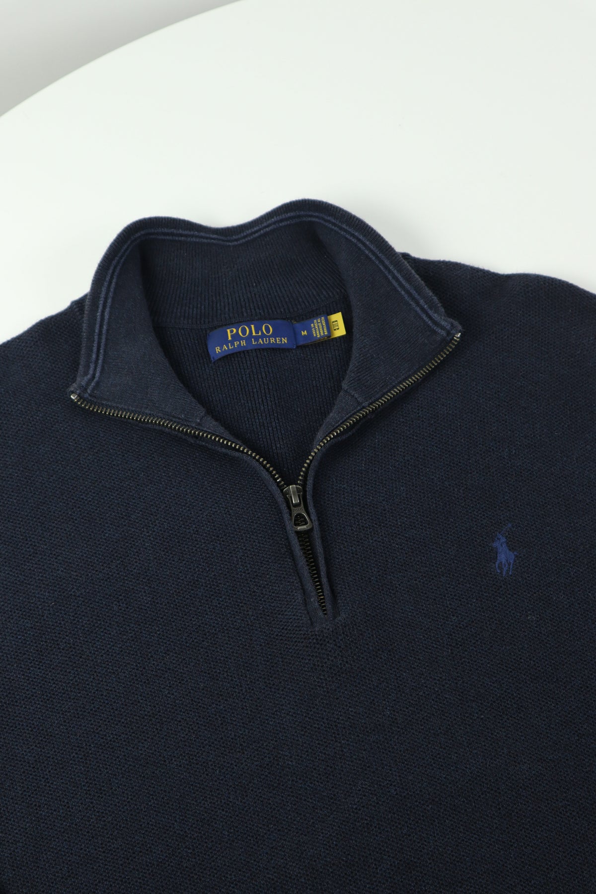 Ralph Lauren trui met kwart rits - M