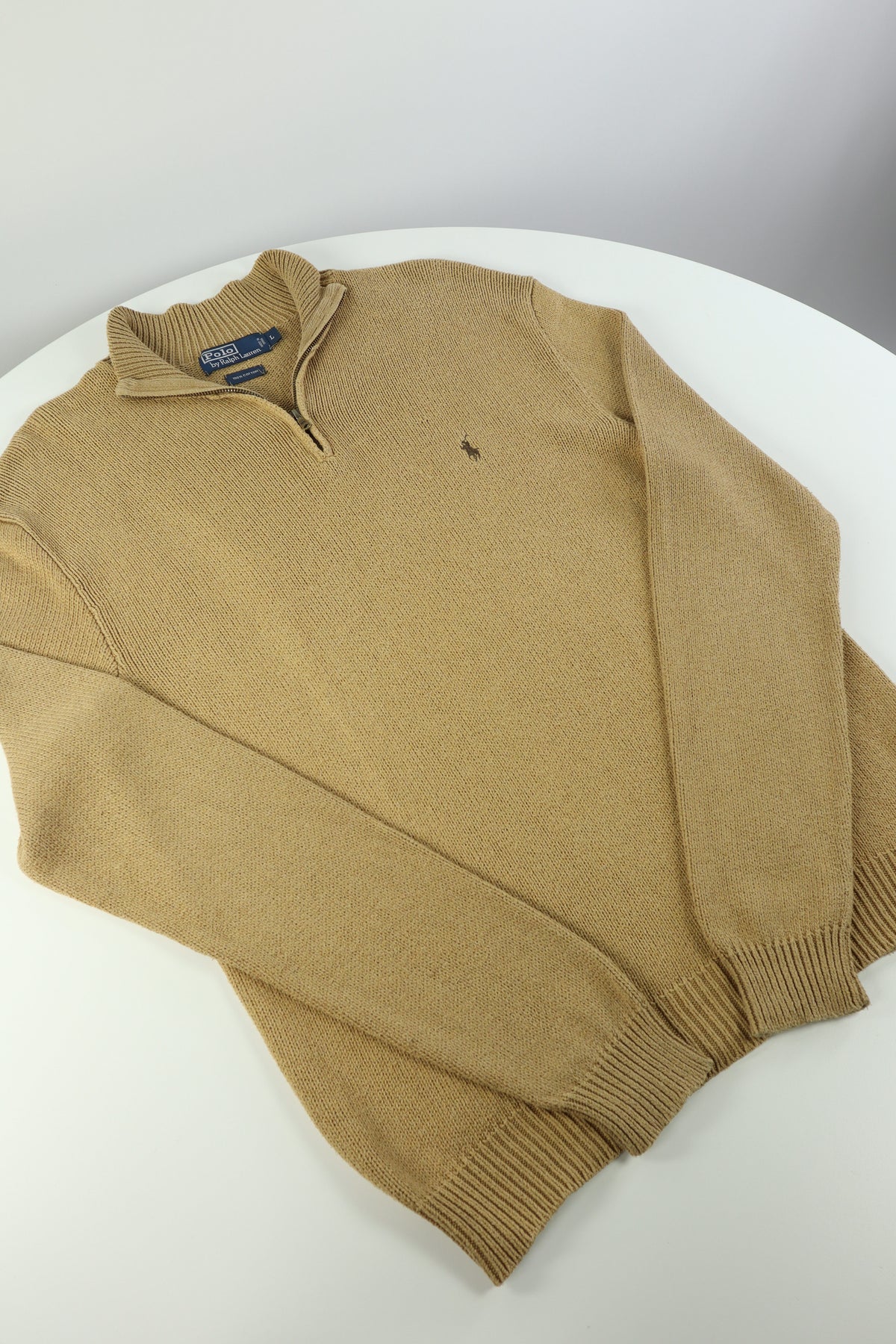 Ralph Lauren trui met kwart rits - L