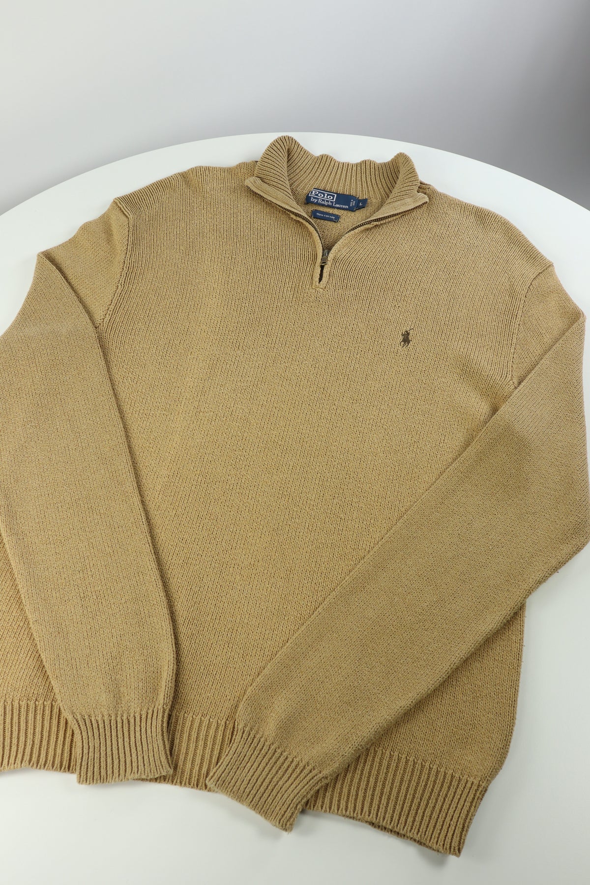 Ralph Lauren trui met kwart rits - L
