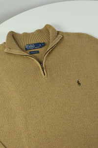 Ralph Lauren trui met kwart rits - L