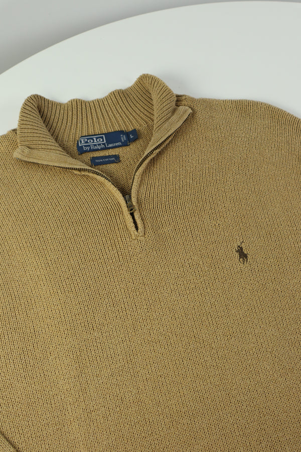Ralph Lauren trui met kwart rits - L