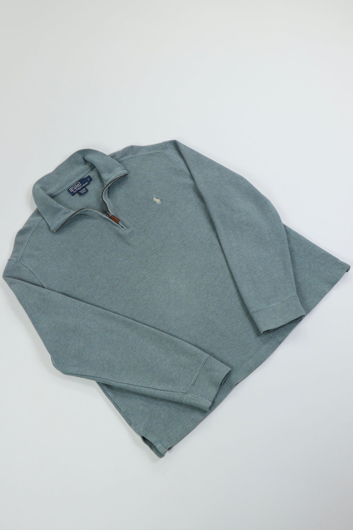 Ralph Lauren trui met kwart rits - L