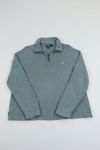 Ralph Lauren trui met kwart rits - L