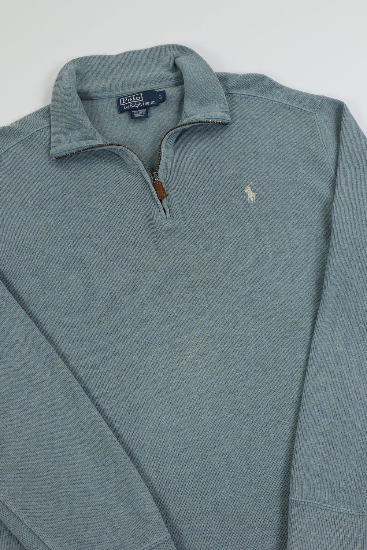 Ralph Lauren trui met kwart rits - L