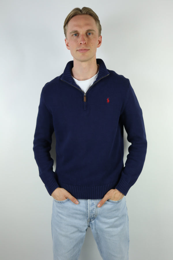 Ralph Lauren trui met kwart rits - M