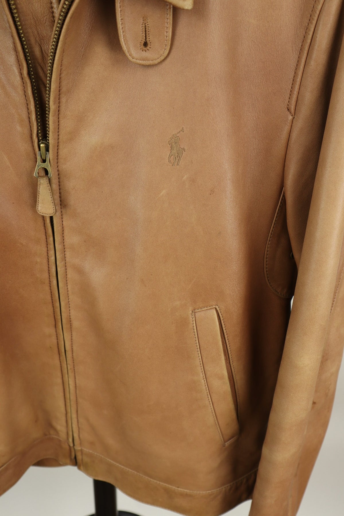 Ralph Lauren lamsleren jas maat M – originele foto 3