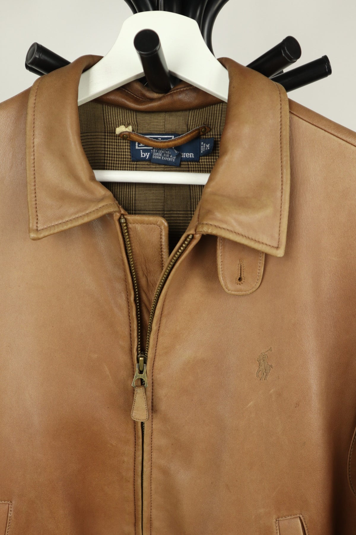 Ralph Lauren lamsleren jas maat M – originele foto 5