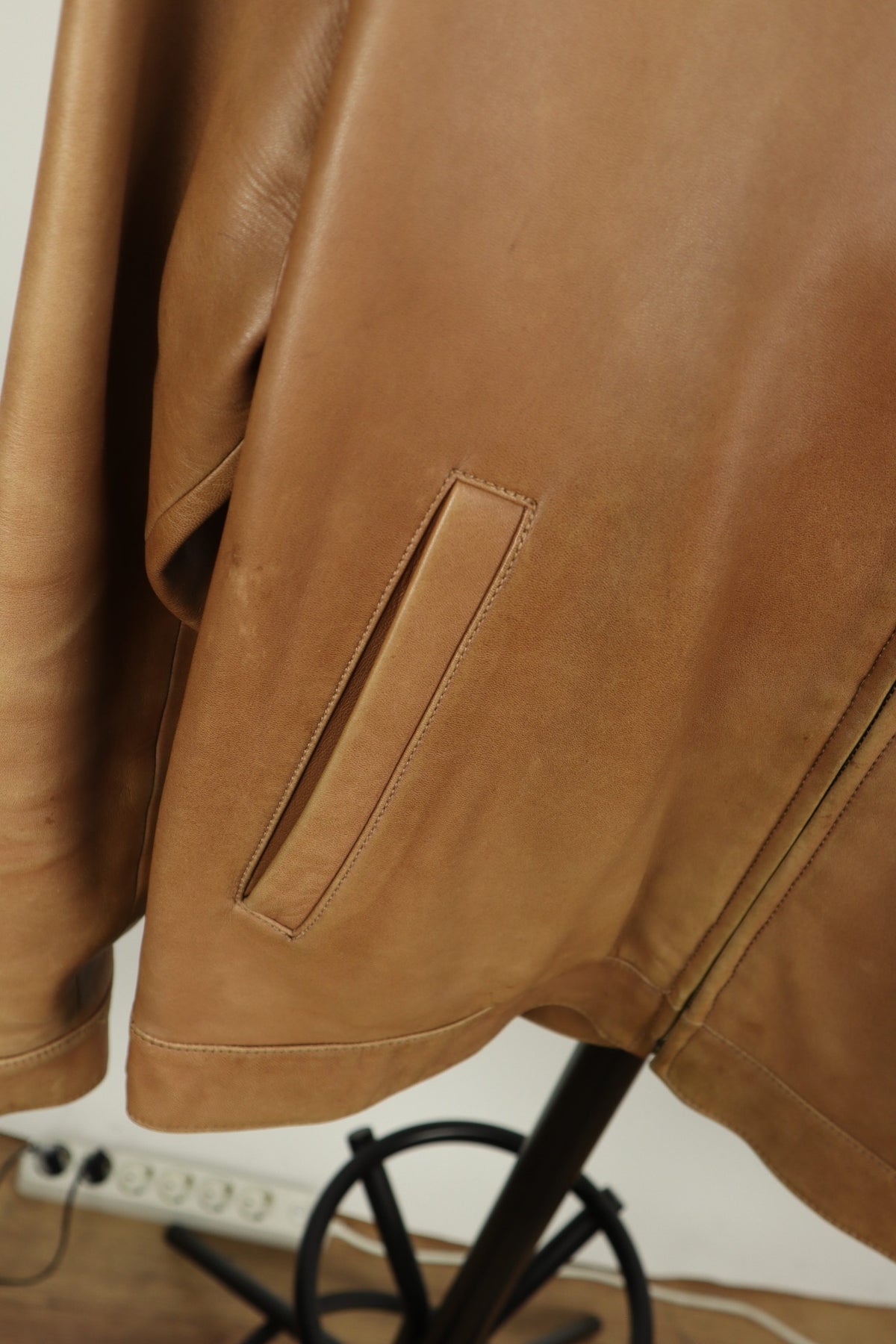 Ralph Lauren lamsleren jas maat M – originele foto 6
