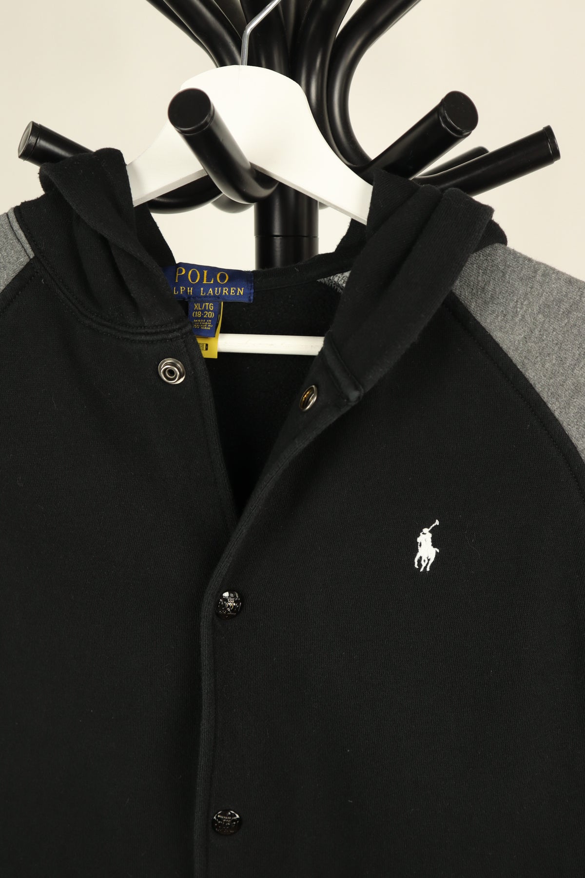 Ralph Lauren zwart jasje met grijze mouwen maat S
