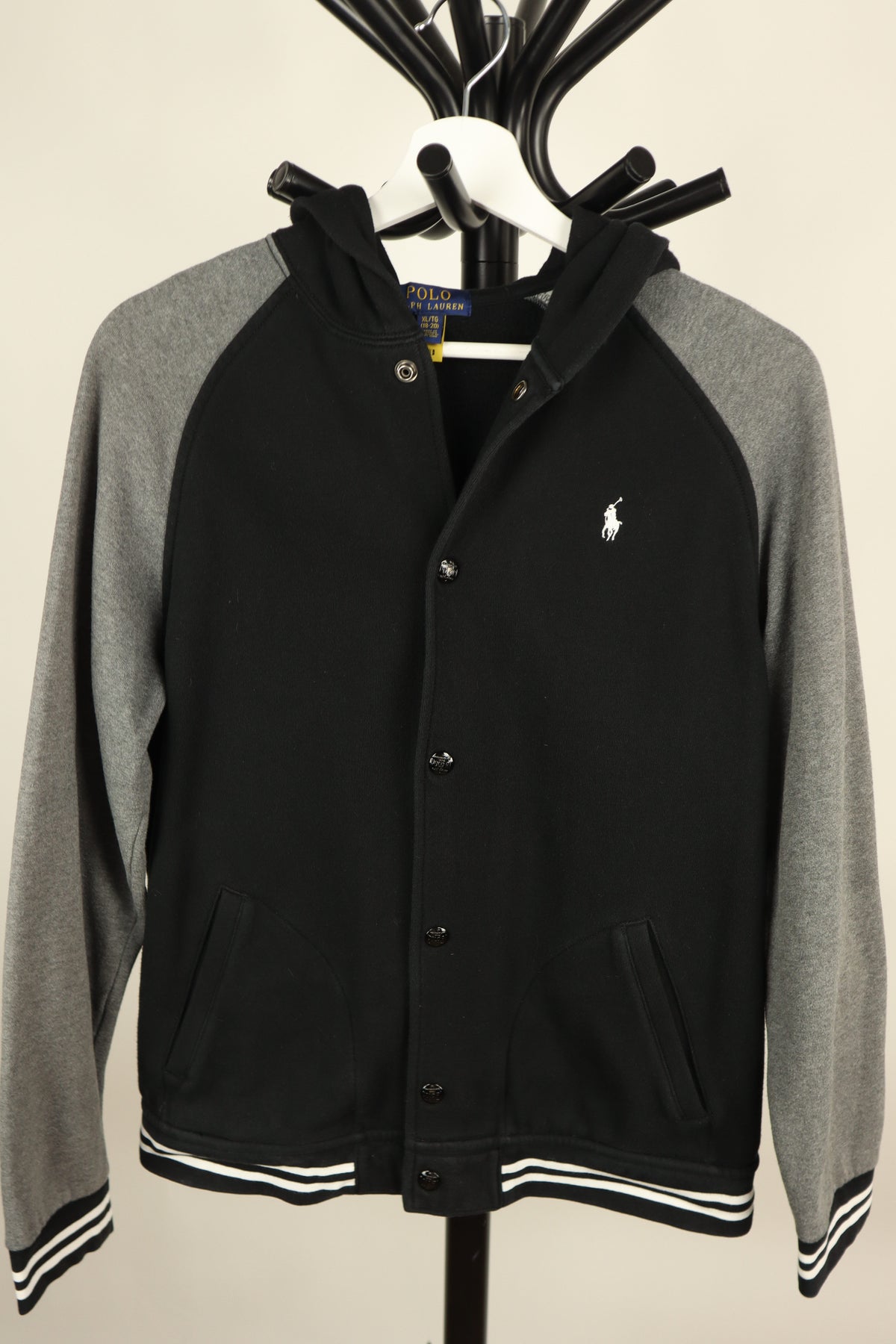 Ralph Lauren zwart jasje met grijze mouwen maat S
