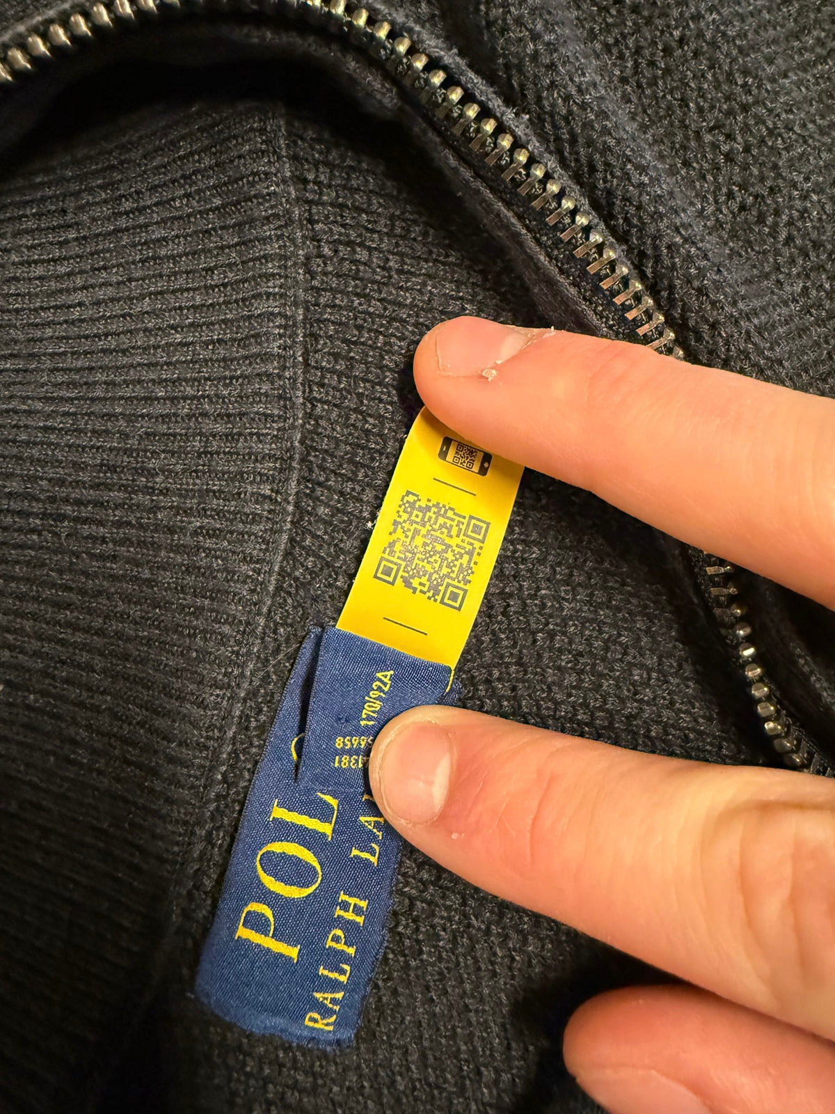 Ralph Lauren trui met kwart rits - S