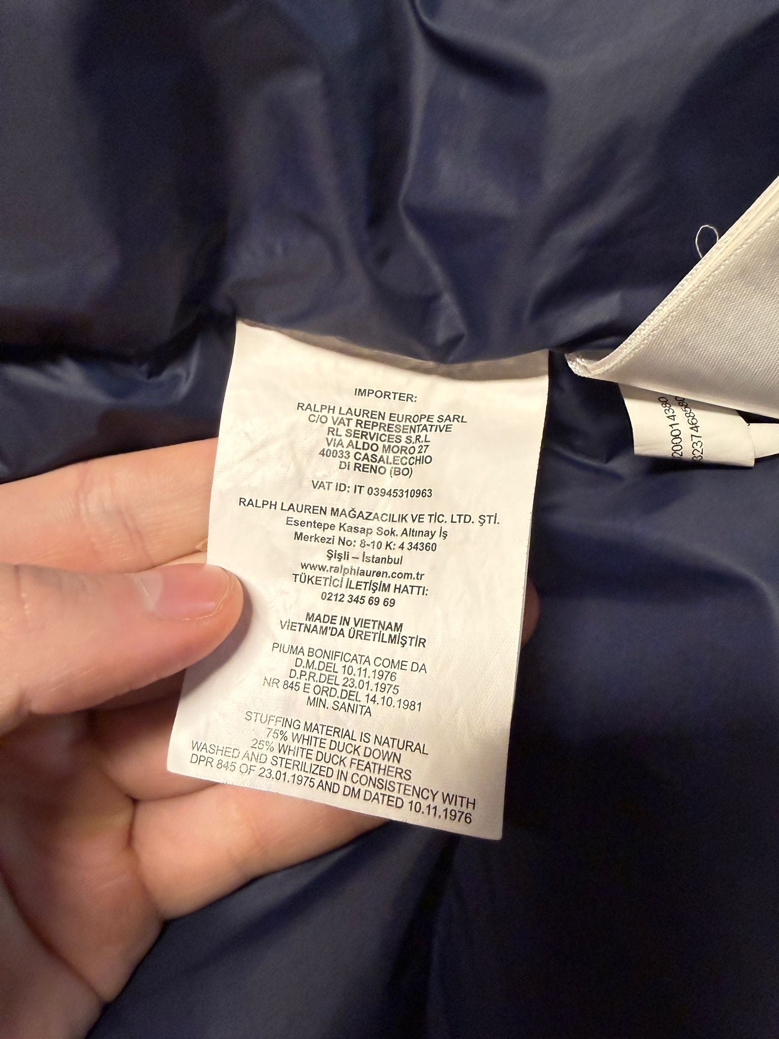 Ralph Lauren gewatteerde winterjas - S