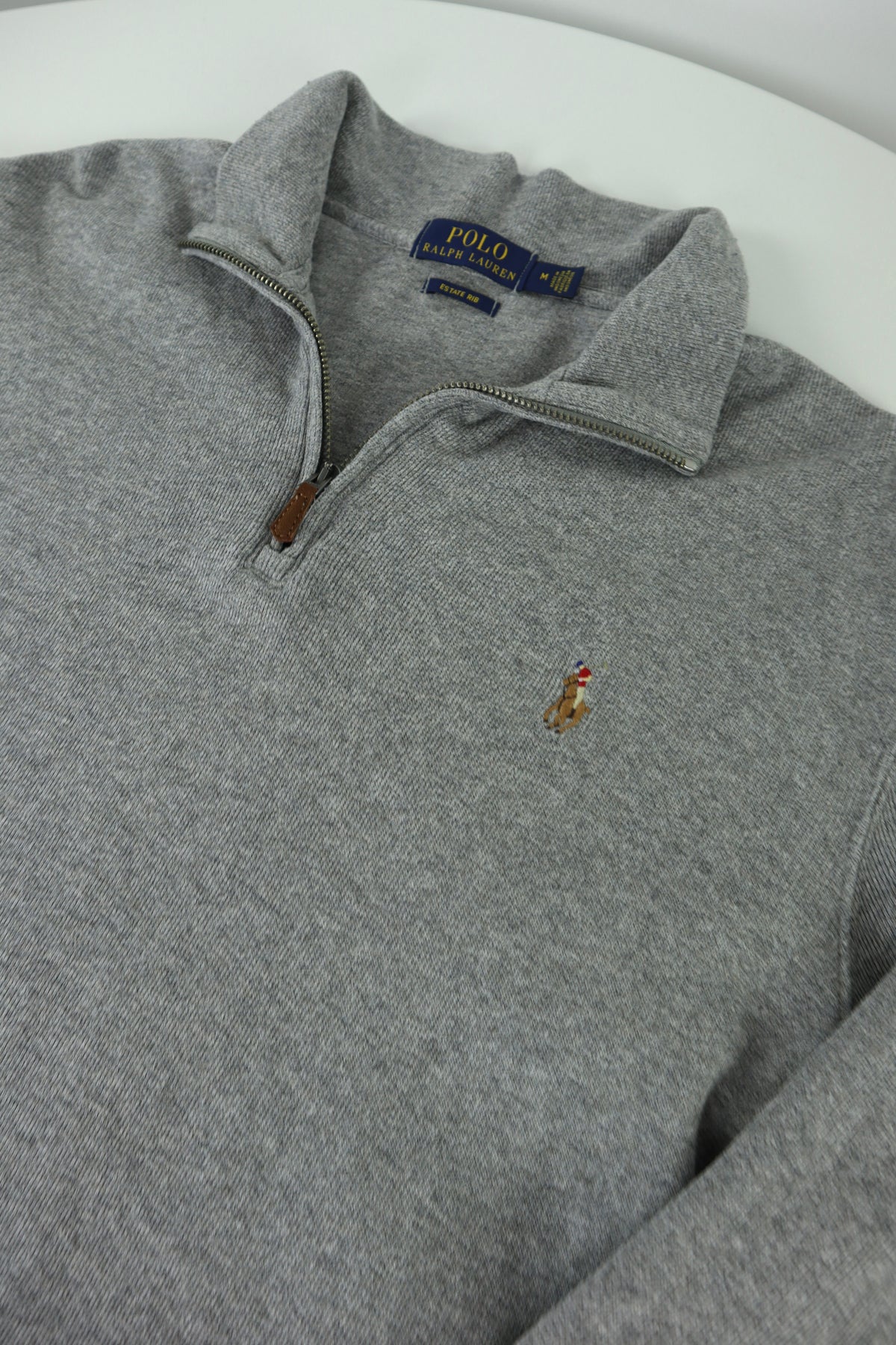 Ralph Lauren trui met kwart rits - M