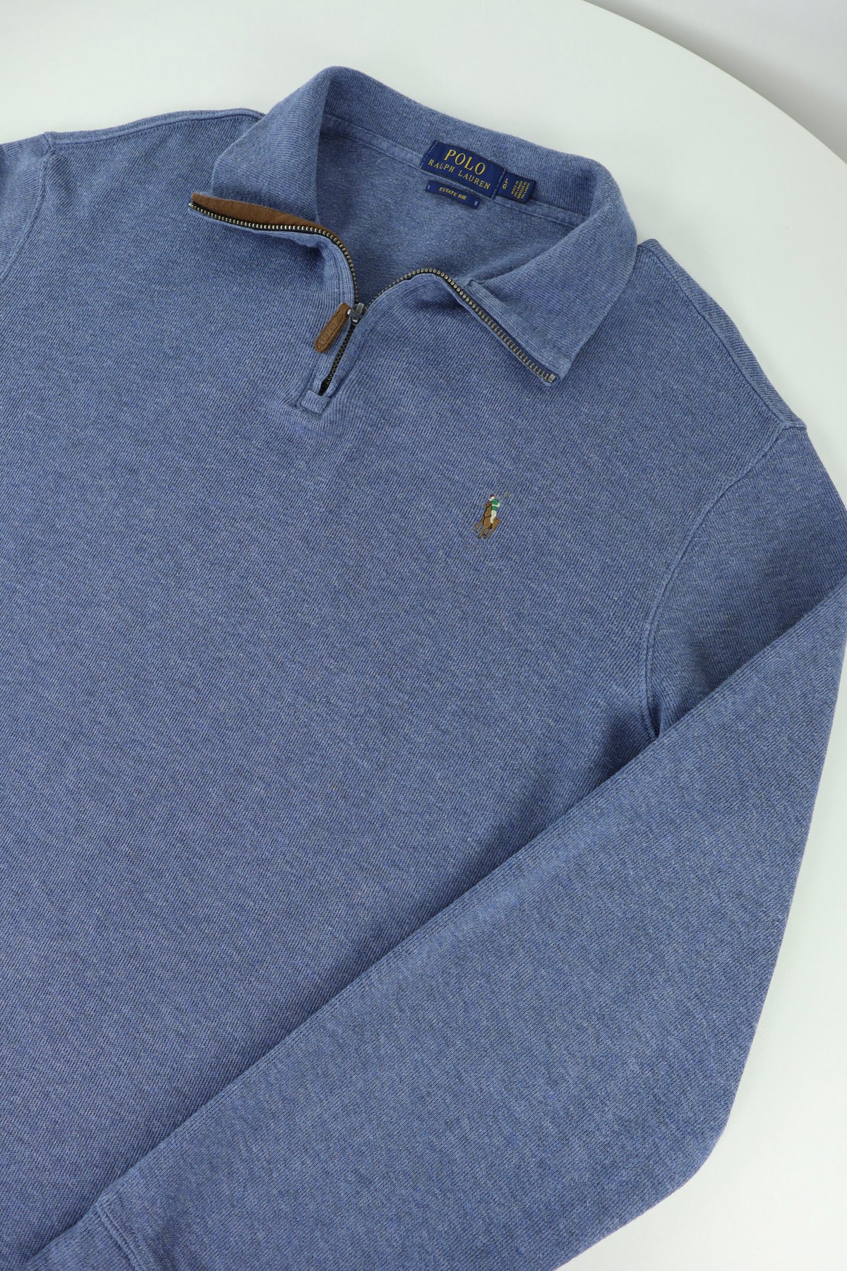 Ralph Lauren trui met kwart rits - L