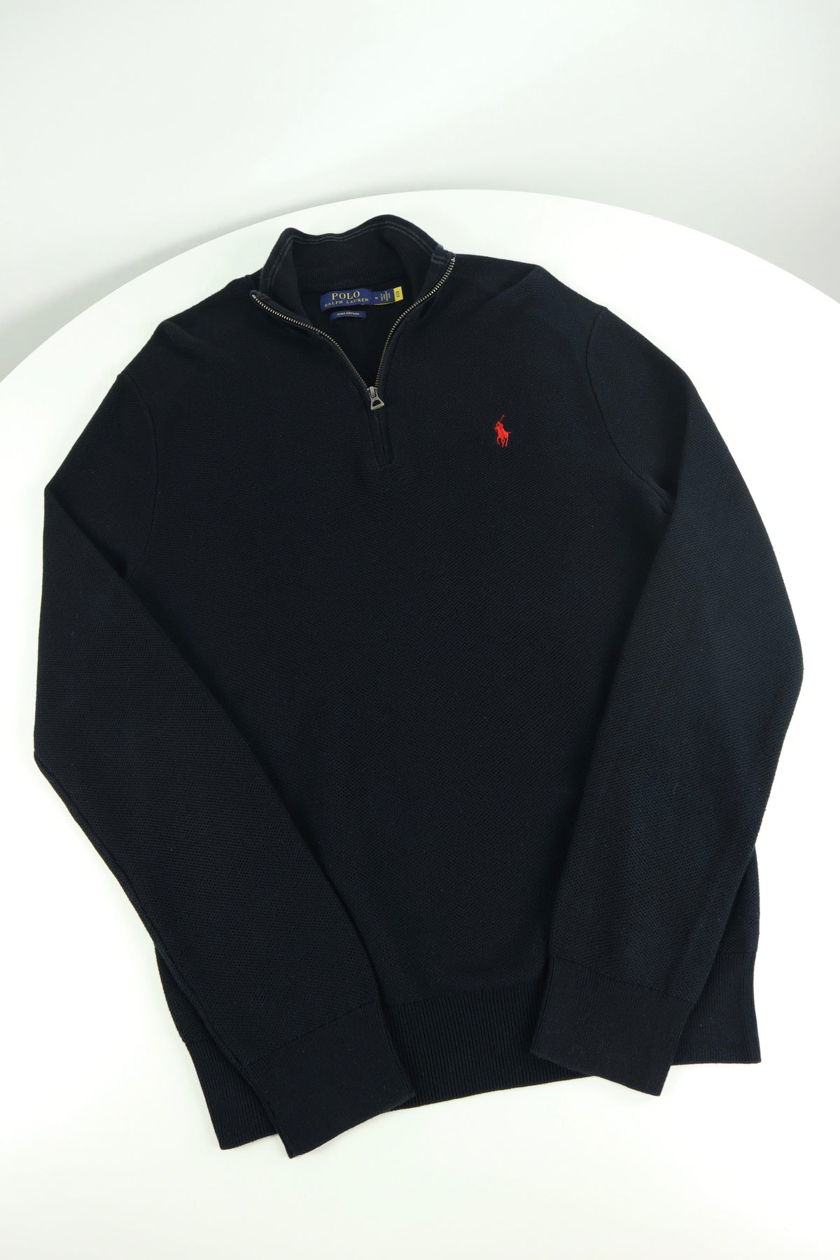Ralph Lauren trui met kwart rits - M