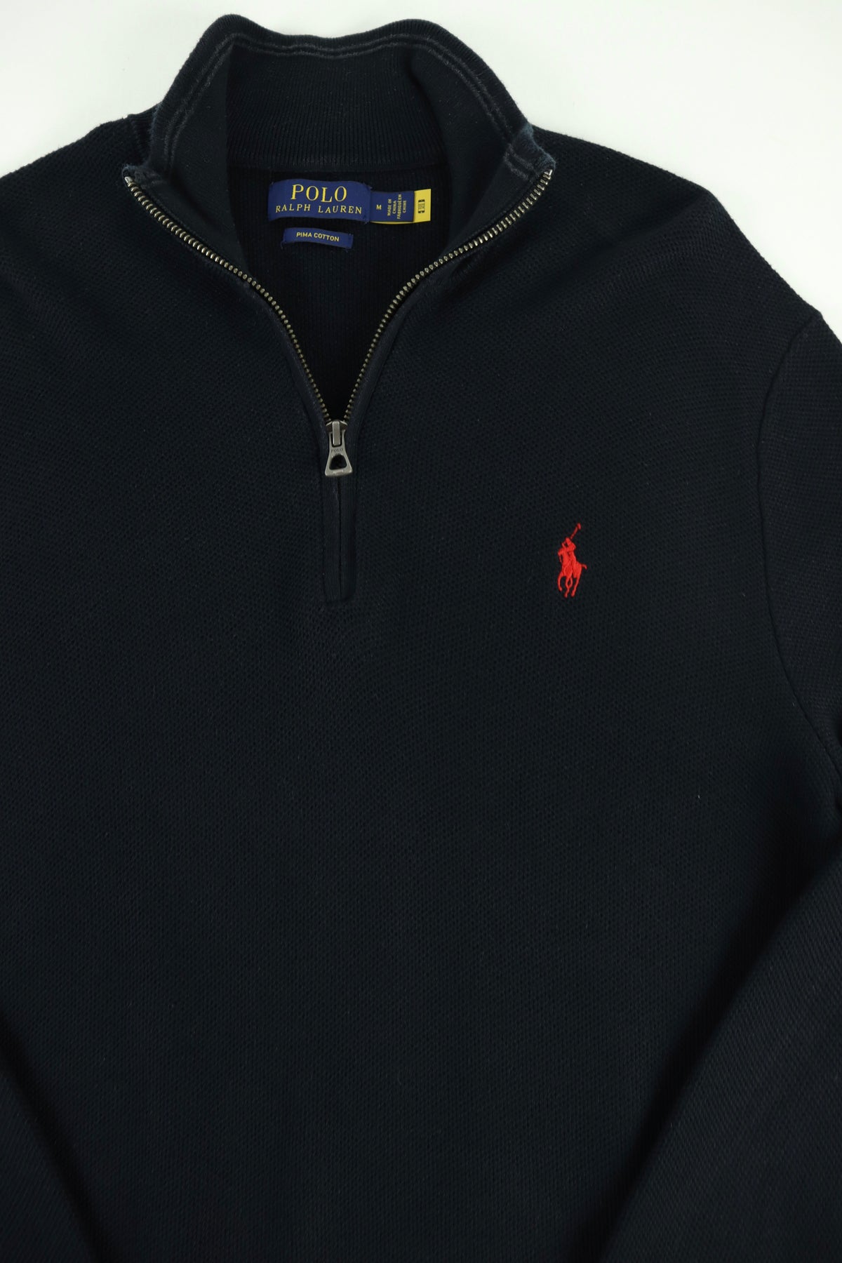 Ralph Lauren trui met kwart rits - M