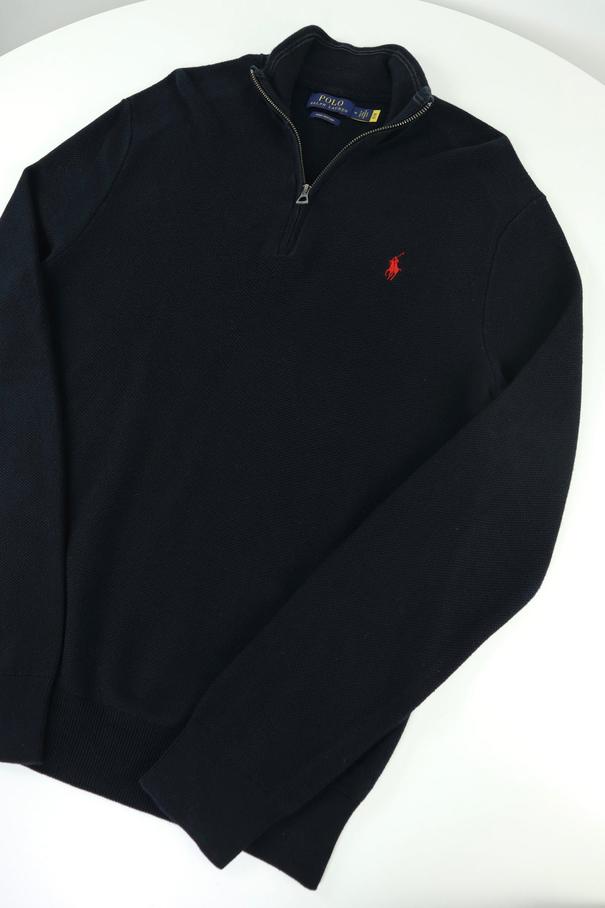 Ralph Lauren trui met kwart rits - M