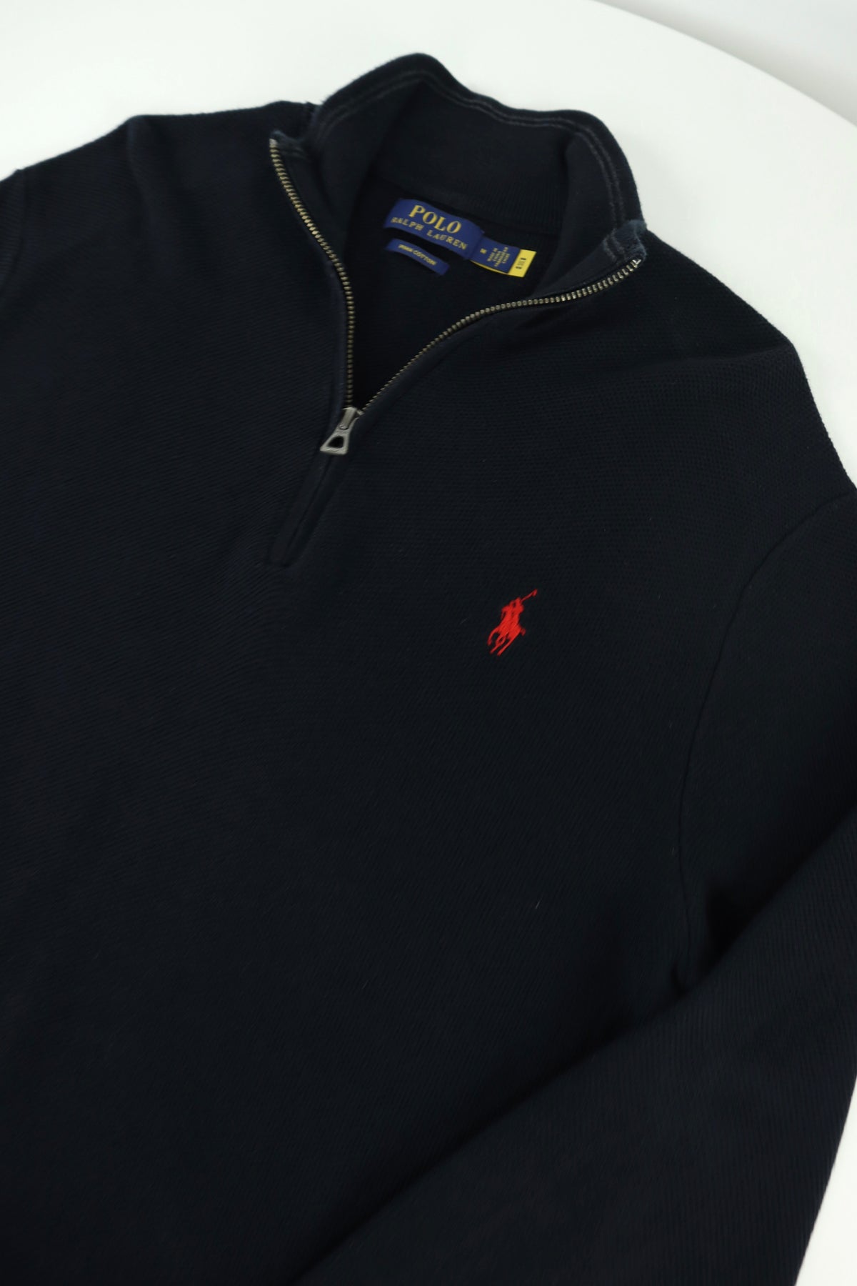 Ralph Lauren trui met kwart rits - M