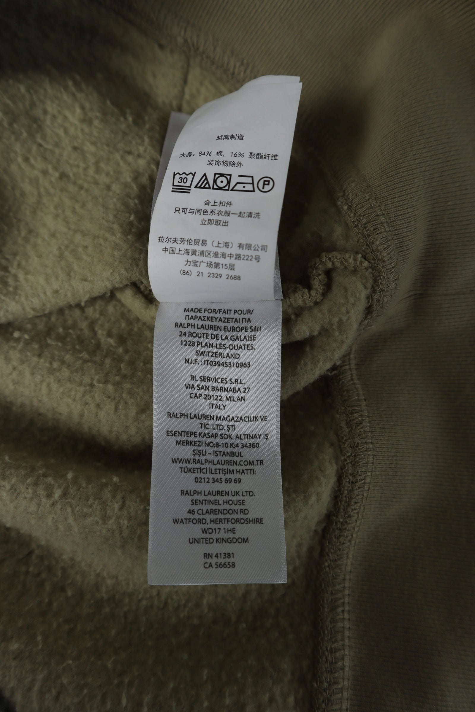 Ralph Lauren quarter zip - kindermaat L