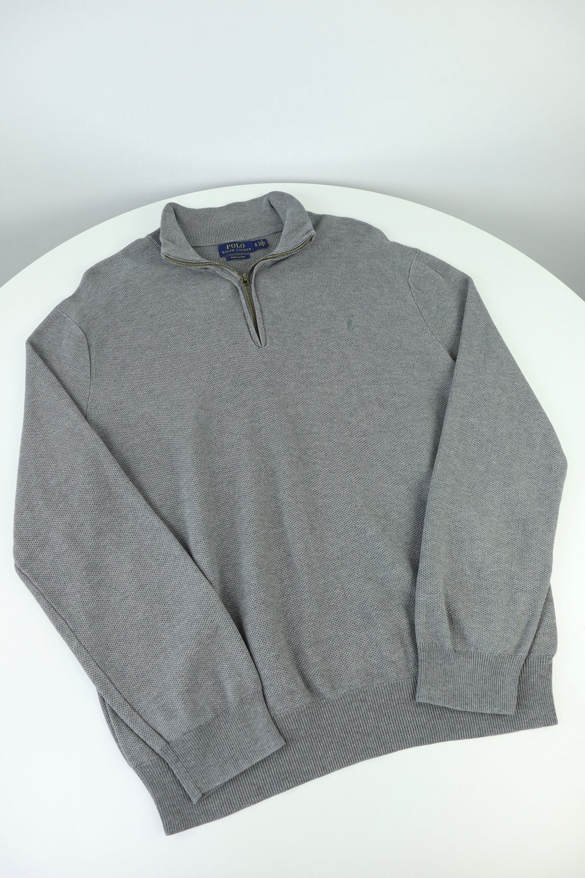 Ralph Lauren trui met kwart rits - L