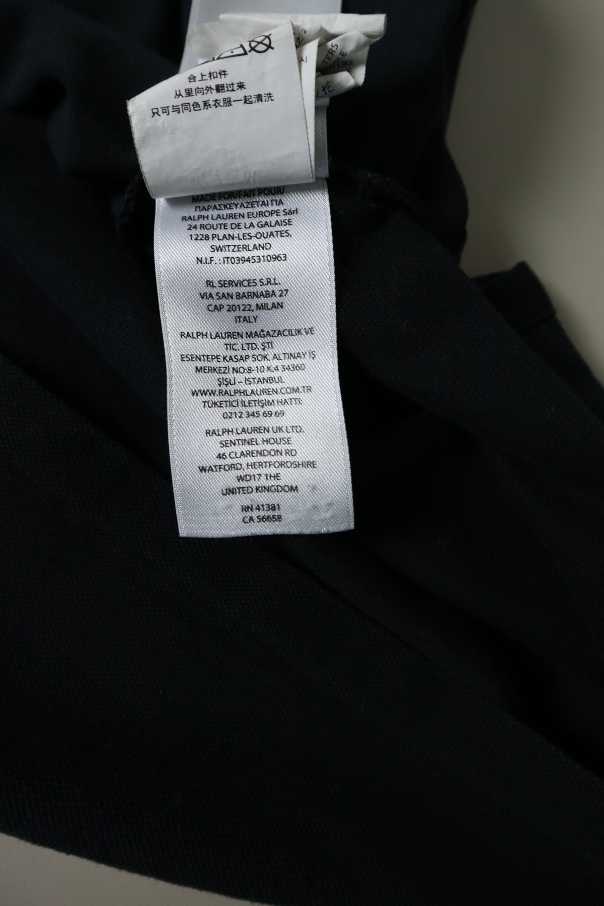 Ralph Lauren poloshirt met kwart rits - L