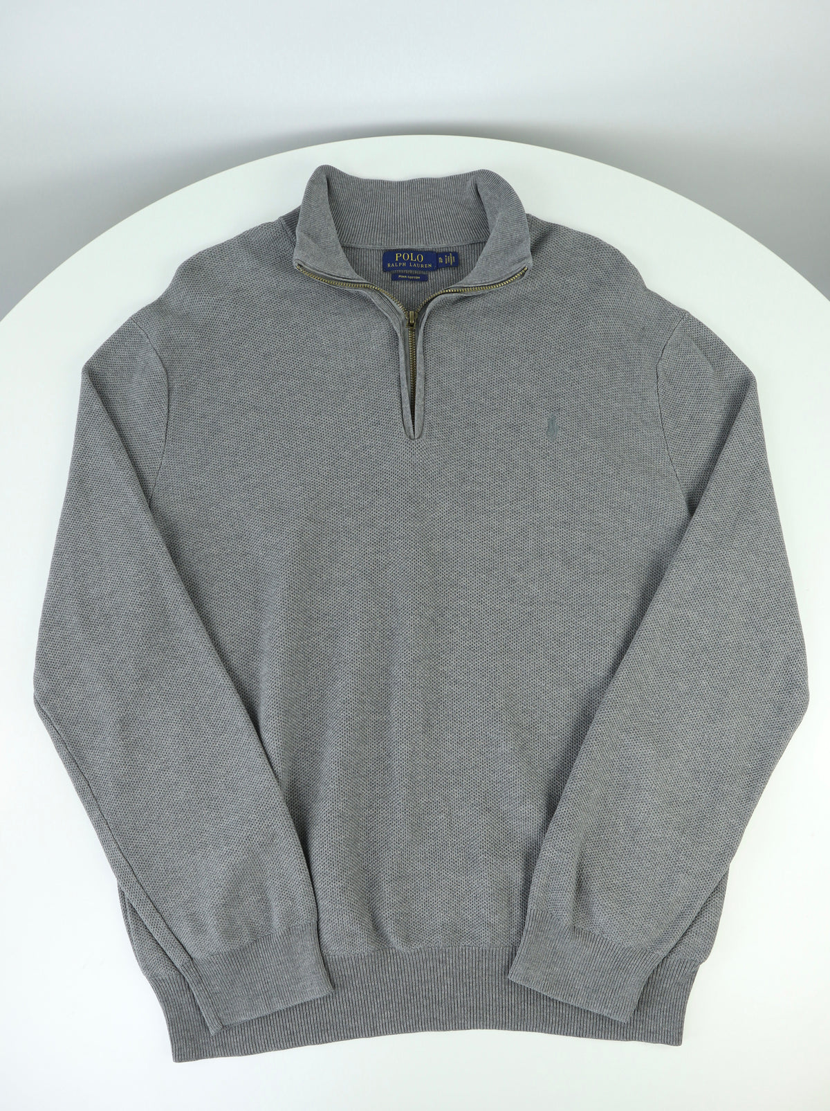 Ralph Lauren trui met kwart rits - L