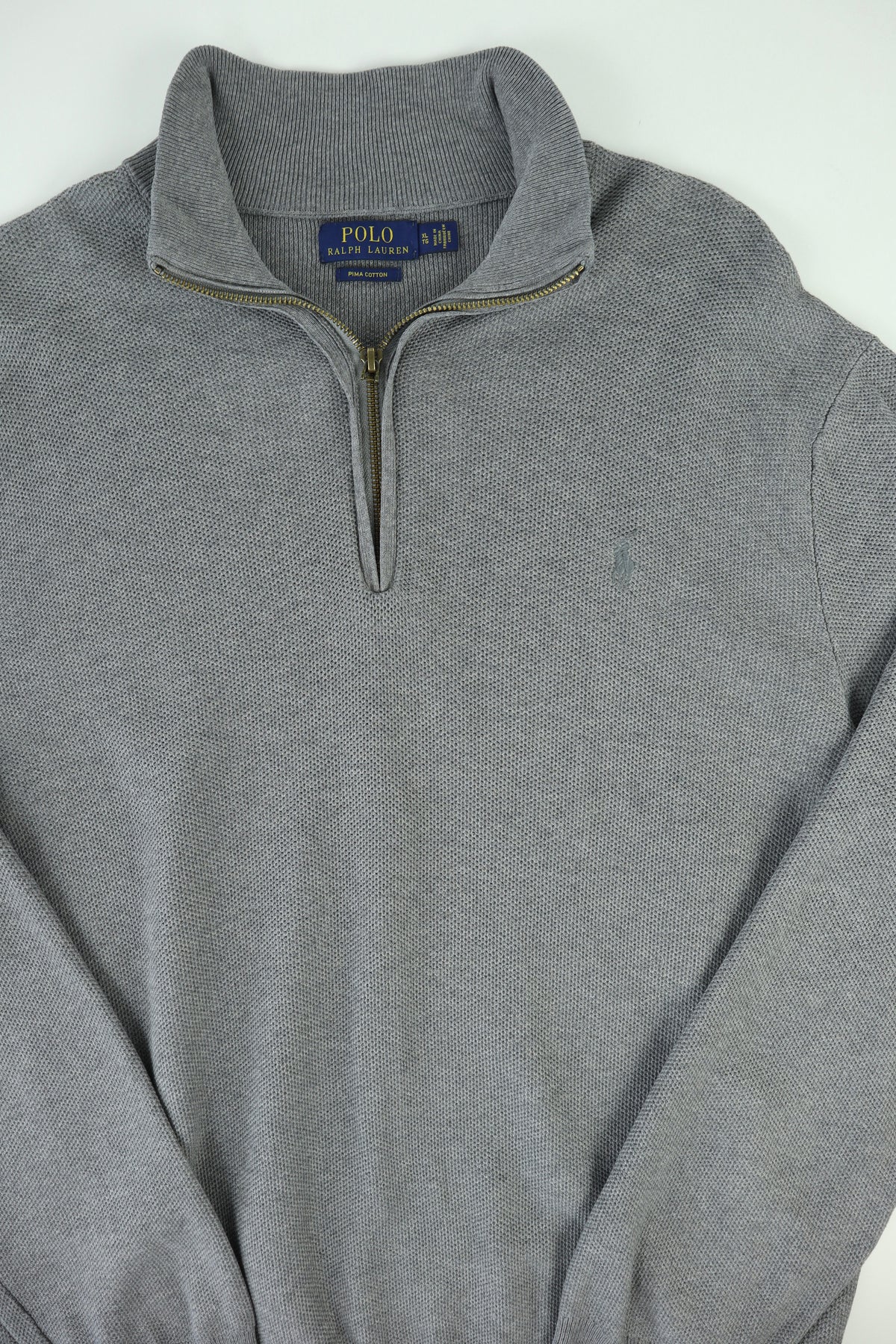 Ralph Lauren trui met kwart rits - L