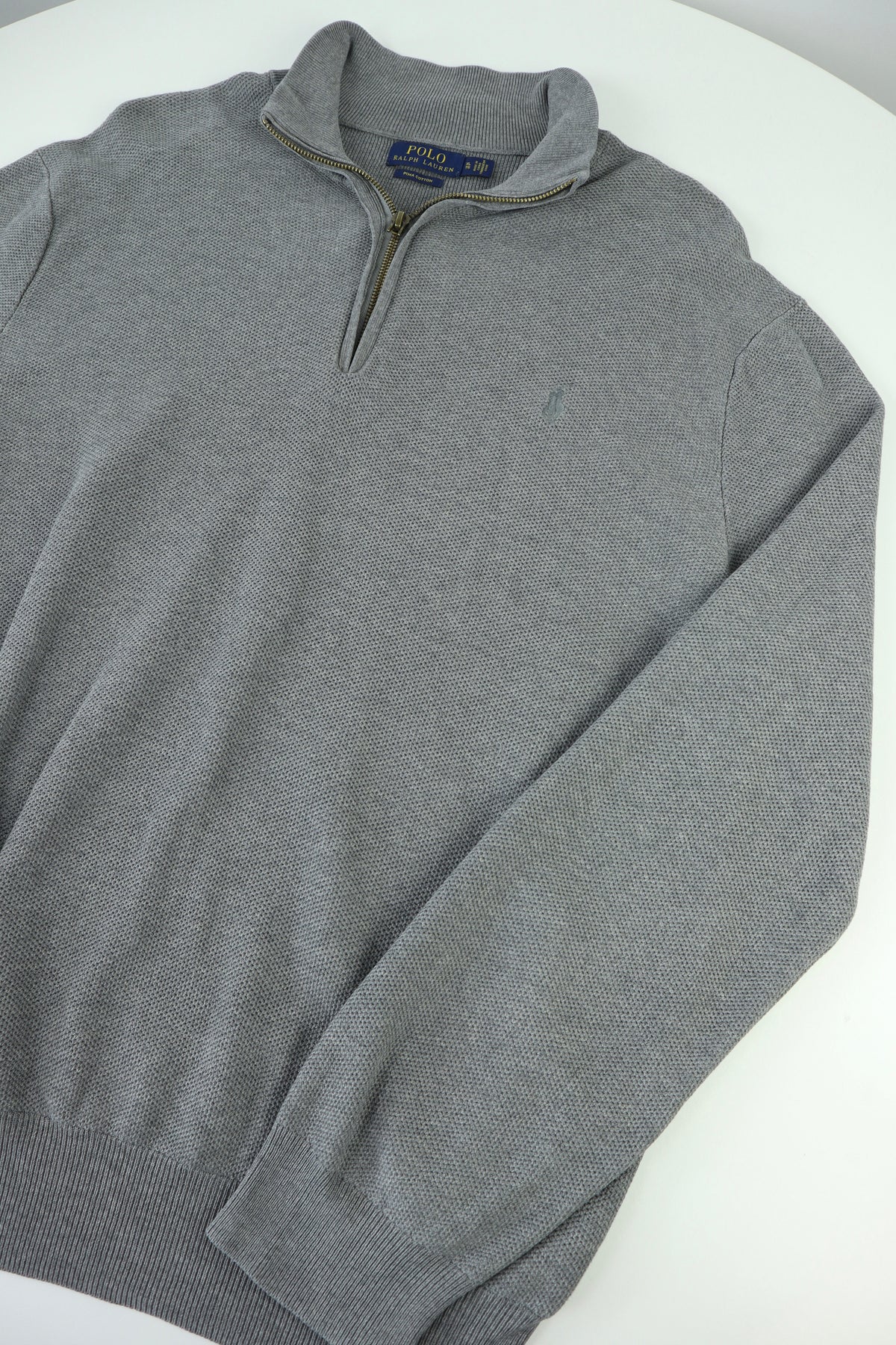 Ralph Lauren trui met kwart rits - L