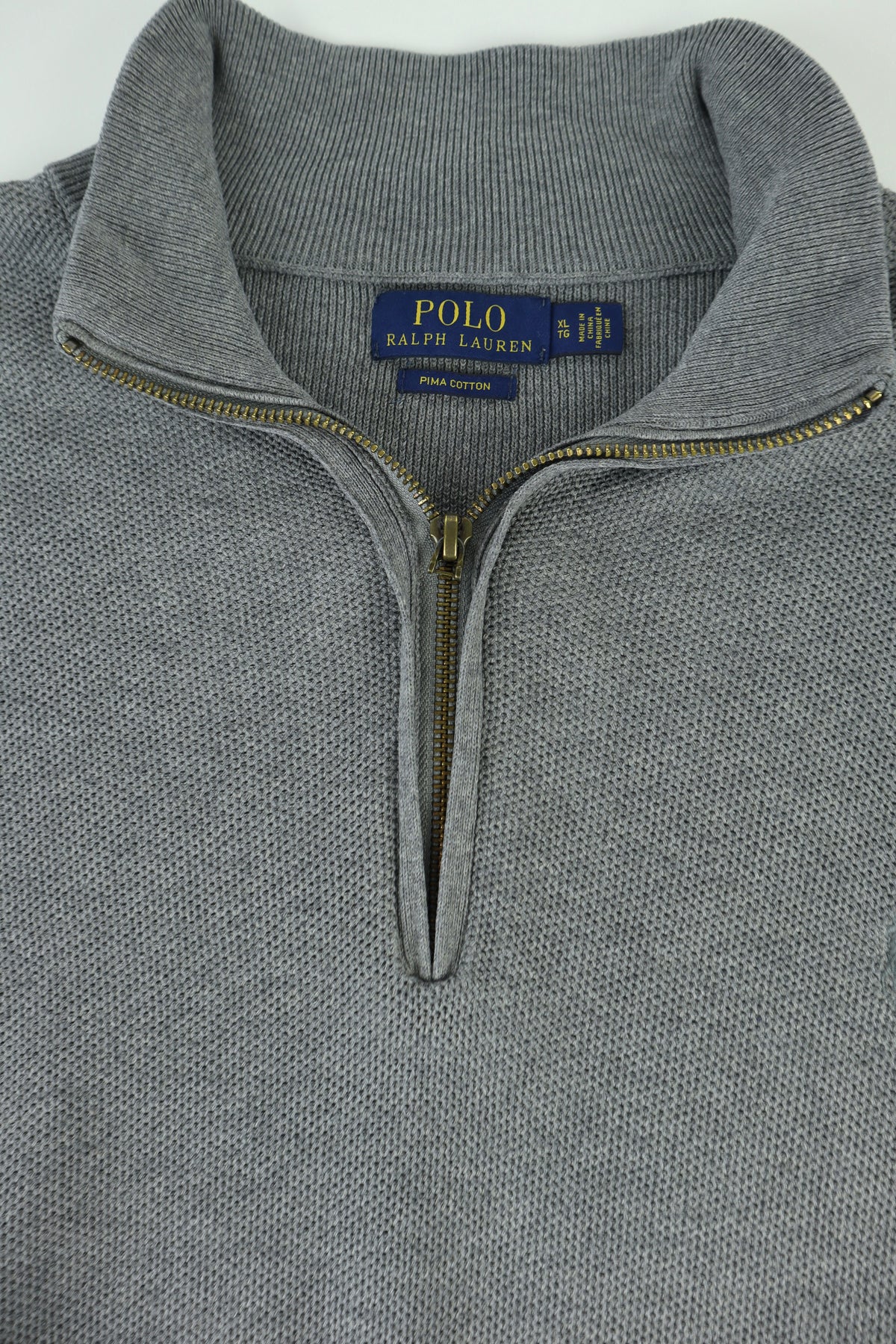 Ralph Lauren trui met kwart rits - L