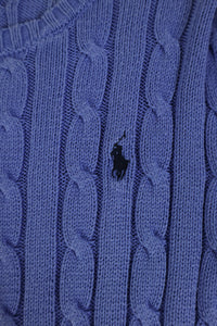 Ralph Lauren kabeltrui met ronde hals - XXS